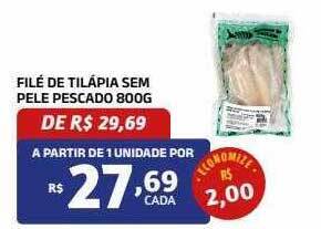 Bahamas Mix Filé de tilápia sem pele pescado oferta