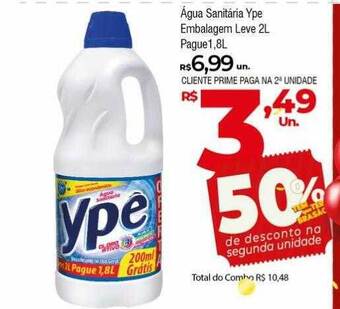 Brasão Supermercados Agua sanitaria ype embalagem oferta