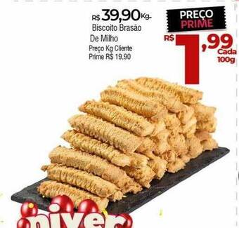 Brasão Supermercados Biscoito brasão de milho oferta