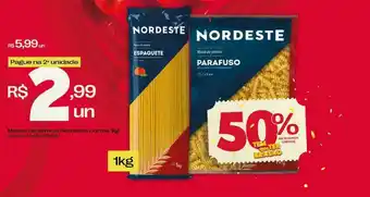 Brasão Supermercados Massa de sêmola nordeste cortes oferta