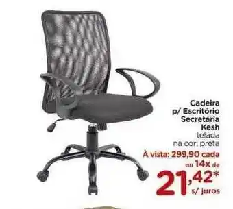 Carrefour Cadeira p- escritório secretária kesh oferta