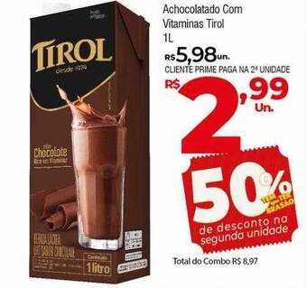 Achocolatado com vitaminas tirol