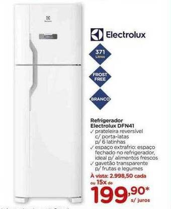 Carrefour Refrigerador electrolux dfn41 oferta