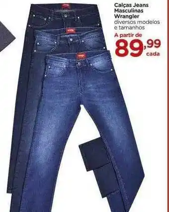 Calças jeans masculina wrangler diversos modelos e tamanhos