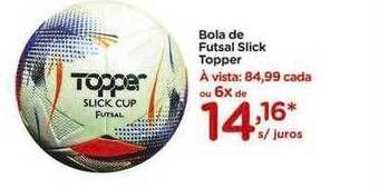 Bola de futsal slick topper