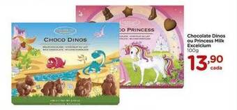Carrefour Chocolate dinos ou princess milk excelcium oferta