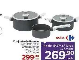 Carrefour Conjunto de panelas oferta