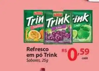 Refresco em pó trink sabores