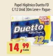 Paulistão Supermercados Papel higiênico duetto oferta