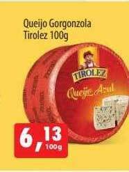 Paulistão Supermercados Queijo gorgonzola tirolez oferta