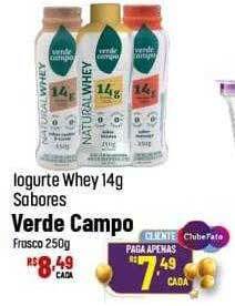 Muffato Iogurte whey sabores verde campo frasco oferta