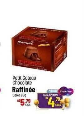 Muffato Petit gateau chocolate raffinée caixa oferta