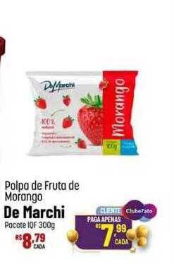Polpa de fruta de morango de marchi