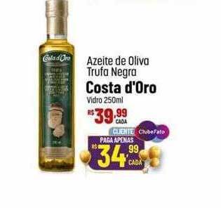 Muffato Azeite de oliva trufa negra costa d'oro vidro oferta
