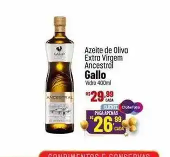 Azeite de oliva extra virgem ancestral gallo vidro