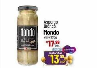 Muffato Aspargo branco mondo vidro oferta
