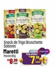 Muffato Snack de trigo bruschette sabores maretti oferta