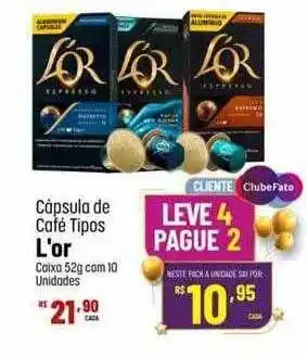 Muffato Cápsula de café tipos l'or caixa com 10 oferta