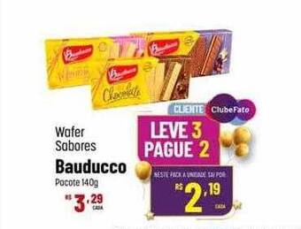 Wafer sabores bauducco pacote