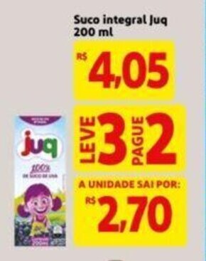 Suco Integral Juq 200ml