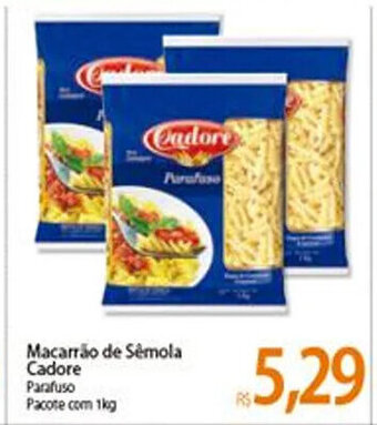 Atacadão Macarrao de semola Cadore 1kg oferta