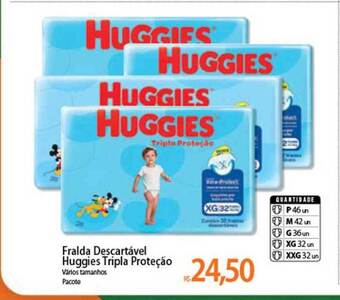 Atacadão Fralda Descartavel Huggies Tripla Proteção oferta