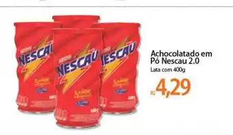 Atacadão Achocolatado Em Pó Nescau 2.0 400g oferta