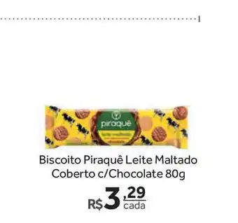 Verdemar Supermercado Biscoito Piraquê Leite Maltado Coberto C Chocolate 80g oferta