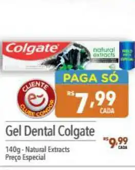 Supermercados Condor Gel Dental Colgate Natural Extracts Preço Especial 140g oferta