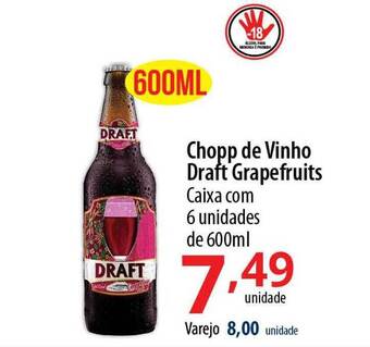 Akki Atacadista Chopp de vinho draft grapefruits oferta