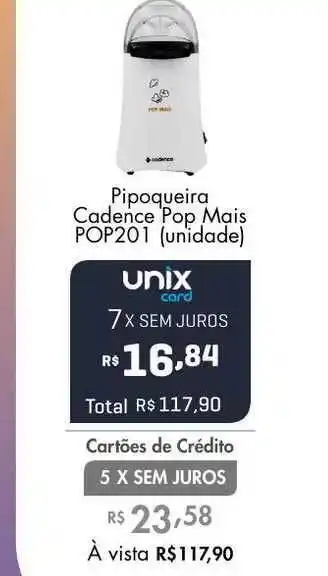 Pipoqueira Cadence Pop Mais Pop201