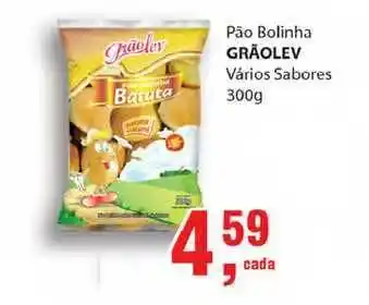 Supermercados Mundial Pão Bolinha Grãolev Vários Sabores 300g oferta