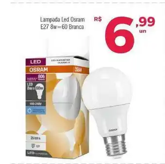 Lampada Led Osram E27 8w=60 Branca