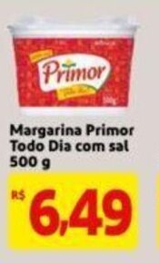 Extra Supermercado Margarina Primor Todo Dia com sal 500g oferta