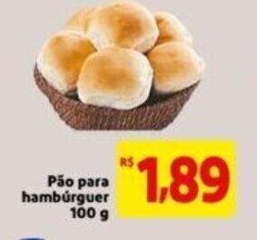 Extra Supermercado Pao para hamburguer 100g oferta