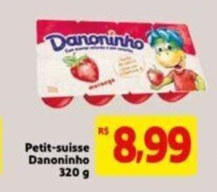 Extra Supermercado Petit Suisse Danoninho 320g oferta