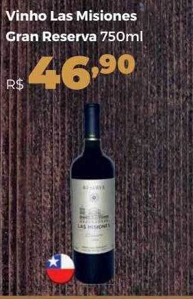 Villarreal Supermercados Vinho las misiones gran reserva oferta
