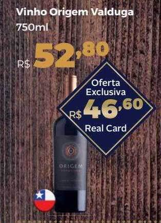 Villarreal Supermercados Vinho origem valduga oferta
