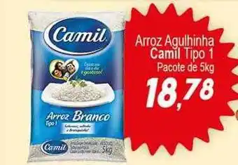 Villefort Atacadista Arroz agulhinha camil tipo 1 oferta