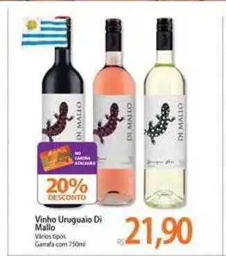 Atacadão Vinho uruguaio di mallo oferta