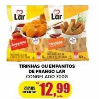Supermercado Estrela Azul Tirinhas ou empanitos de frango lar congelado oferta