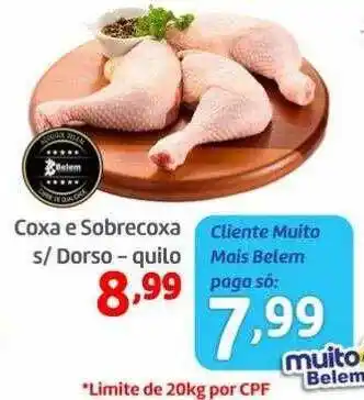 Coxa e sobrecoxa s- dorso - quilo