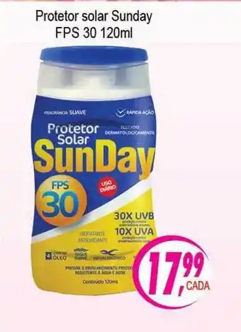 Protetor Solar Sunday 120ml
