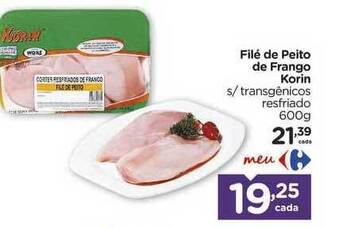 Carrefour Filé De Peito De Frango Korin 600g oferta