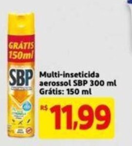 Extra Supermercado Multi inseticida Aerossol SBP 300ml gratis 150ml oferta
