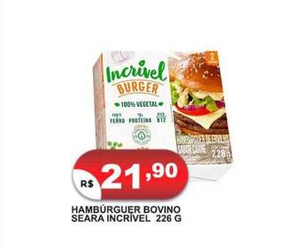 Bramil Supermercados Hambúrguer bovino seara incrível oferta
