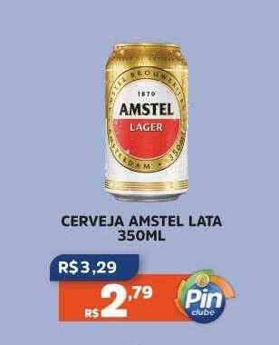Pinheiro Supermercado Cerveja amstel lata oferta