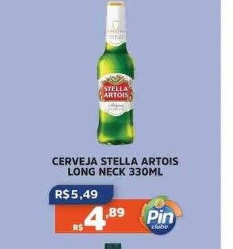 Pinheiro Supermercado Cerveja stella artois long neck oferta