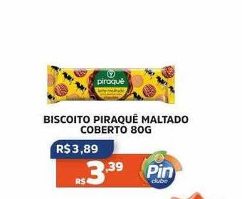 Biscoito piraquê maltado coberto