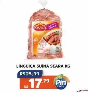 Pinheiro Supermercado Linguiça suína seara kg oferta